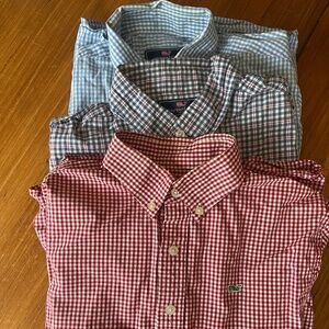 3 vineyard vines button down collar shirts rts